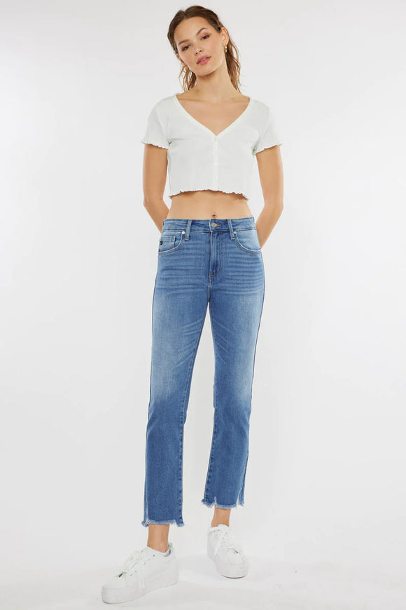 KanCan Danielle High Rise Straight Jean