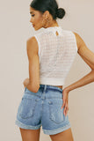 KanCan Beren Mid Rise Distressed Jean Short