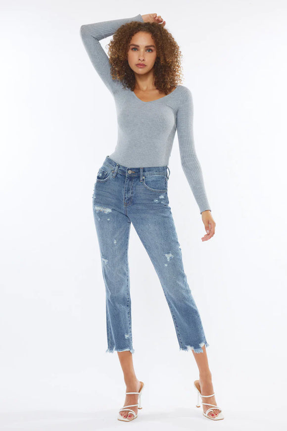 KanCan Michelle High Rise Slim Straight Jeans