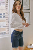 KanCan Kandie MidRise Bermuda Shorts