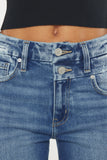 KanCan Walnut High Rise Slim Straight Jeans