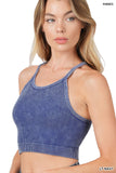 Wyatt Washed Ribbed Crop Tank