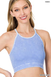 Wyatt Washed Ribbed Crop Tank