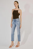 KanCan Ella Premier High Rise Ankle Straight Leg Jeans