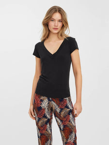 Vero Moda Hali Short Sleeve V-Neck Junior Tee