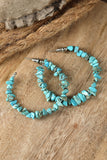 Turquoise Hoop Earrings