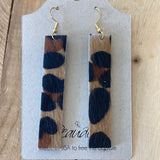 Cow hide earrings
