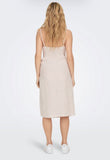 Only Luna Caro Strap Linen Blend Dress