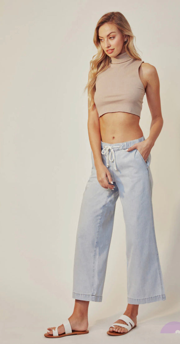 KanCan Renee Mid Rise Wide Leg Jean
