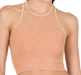 Washed Ribbed Cropped Tank
