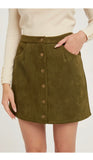 Sharla Faux Suede Skirt