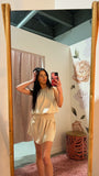 RD Style Rachelle Smocked Waist Satin Dress