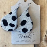Cow hide earrings