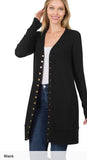Laura Snap Cardigan- Long Length