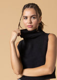 Raley Turtle Neck Sleeveless Knit Top