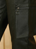 KanCan Rooney Ultra High Rise Faux Leather Joggers