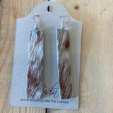Cow hide earrings