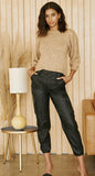 KanCan Rooney Ultra High Rise Faux Leather Joggers
