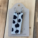 Cow hide earrings