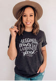 Leggings, Leaves & Lattes Graphic Tee