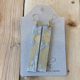 Cow hide earrings