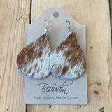 Cow hide earrings