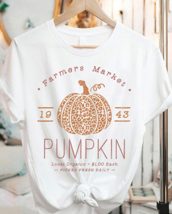 Farmers Market Pumpkin Graphic Tee