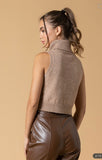 Raley Turtle Neck Sleeveless Knit Top