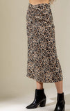 Meli Leopard Midi Skirt