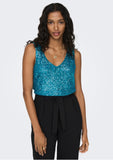 Only Ana Sequin Tan Top