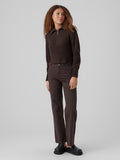 Vero Moda Poppy Long Sleeve Zip Collar Cropped Sweater